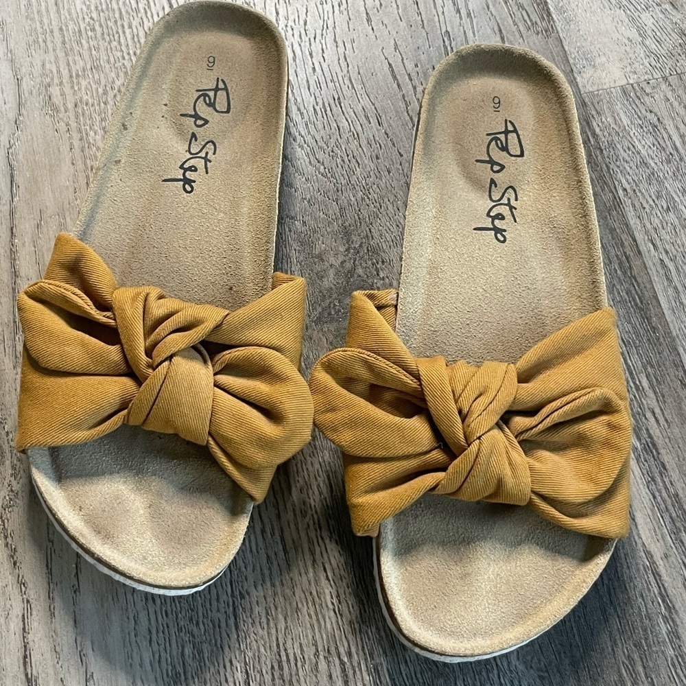 Pep Step Women’s Cute Summer Sandals with Tie Knot On Top